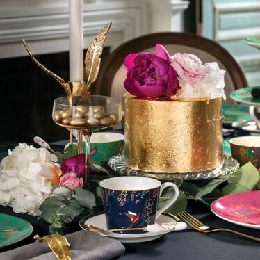 Sara Miller Chelsea Teacup & Saucer, Navy